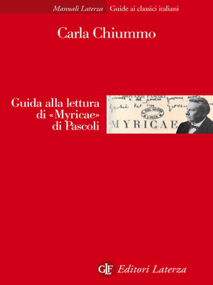 cover image of Guida alla lettura di «Myricae» di Pascoli